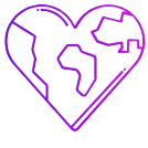 Bridges to Brilliance heart-globe logo